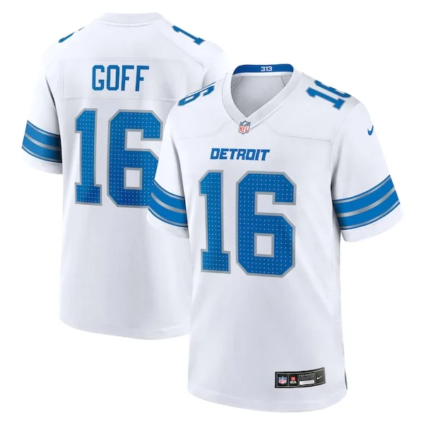 Top notch Jared Goff Detroit Lions Nike Game Jersey