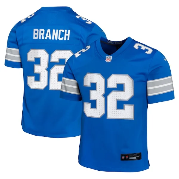 Exceptional Brian Branch Detroit Lions Nike Youth Team Player Game Jersey