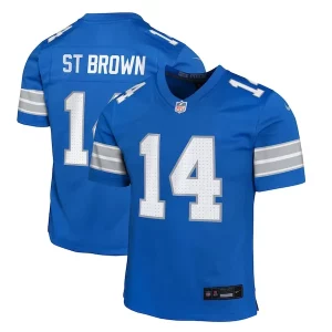 Marvelous Amon-Ra St. Brown Detroit Lions Nike Youth Team Player Game Jersey