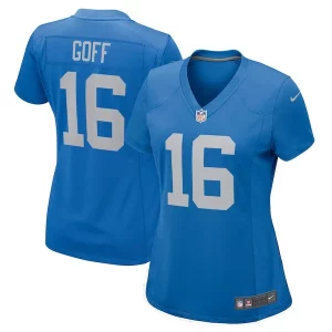 Marvelous Jared Goff Detroit Lions Nike Women's Game Player Jersey
