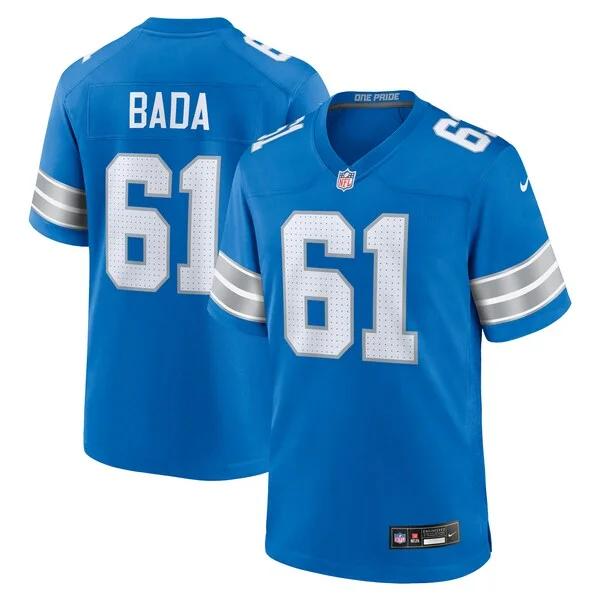 Premium David Bada Detroit Lions Nike Team Game Jersey