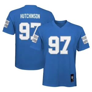Top notch Aidan Hutchinson Detroit Lions Youth Replica Player Jersey