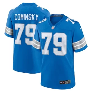 Finest John Cominsky Detroit Lions Nike Team Game Jersey