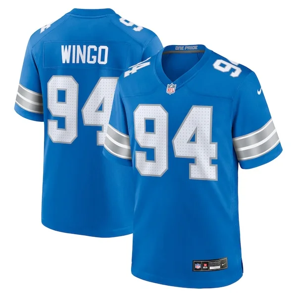 Finest Mekhi Wingo Detroit Lions Nike Team Game Jersey