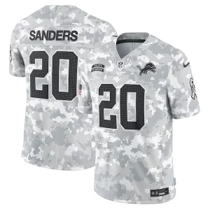 Gorgeous Barry Sanders Detroit Lions Nike 2024 Salute to Service Retired Player Limited Jersey