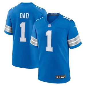 Premium Number 1 Dad Detroit Lions Nike Game Jersey