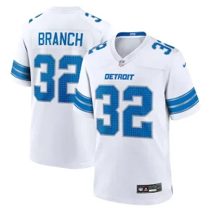 Exceptional Brian Branch Detroit Lions Nike White Game Jersey