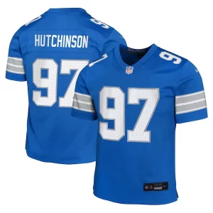 Marvelous Aidan Hutchinson Detroit Lions Nike Youth Team Player Game Jersey