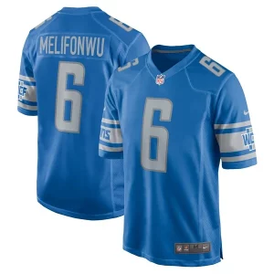 Luxurious Ifeatu Melifonwu Detroit Lions Nike Team Game Jersey