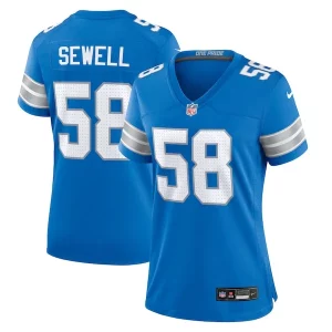 Marvelous Penei Sewell Detroit Lions Nike Women's Game Jersey