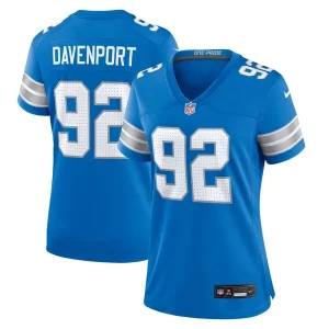 Marvelous Marcus Davenport Detroit Lions Nike Women's Team Game Jersey