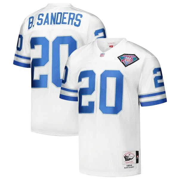 Luxurious Barry Sanders Detroit Lions 1994 Authentic Throwback Retired Player Jersey