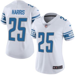 Finest Lions #25 Will Harris White Women's Stitched NFL Vapor Untouchable Limited Jersey