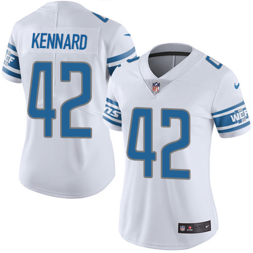 Outstanding Lions #42 Devon Kennard White Women's Stitched NFL Vapor Untouchable Limited Jersey