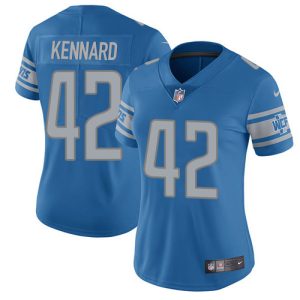 Premium Lions #42 Devon Kennard Light Blue Team Color Women's Stitched NFL Vapor Untouchable Limited Jersey