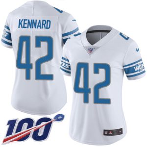 Exceptional Lions #42 Devon Kennard White Women's Stitched NFL 100th Season Vapor Untouchable Limited Jersey