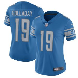 Exceptional Lions #19 Kenny Golladay Light Blue Team Color Women's Stitched NFL Vapor Untouchable Limited Jersey