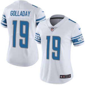 High quality Lions #19 Kenny Golladay White Women's Stitched NFL Vapor Untouchable Limited Jersey