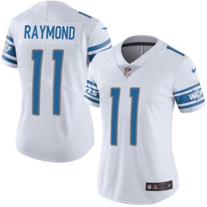 Superb Lions #11 Kalif Raymond White Women's Stitched NFL Vapor Untouchable Limited Jersey