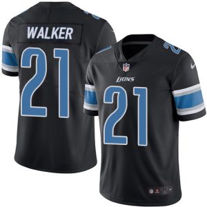Marvelous Lions #21 Tracy Walker Black Youth Stitched NFL Limited Rush Jersey