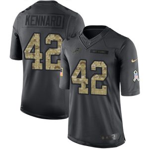 High quality Lions #42 Devon Kennard Black Youth Stitched NFL Limited 2016 Salute to Service Jersey