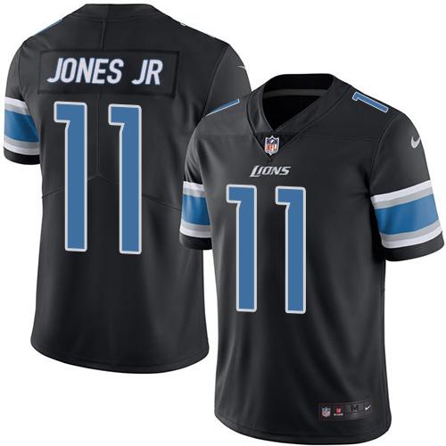 Marvelous Lions #11 Marvin Jones Jr Black Youth Stitched NFL Limited Rush Jersey