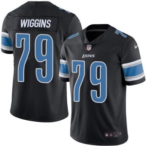 Finest Lions #79 Kenny Wiggins Black Youth Stitched NFL Limited Rush Jersey