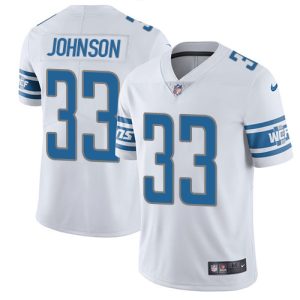 Exceptional Lions #33 Kerryon Johnson White Youth Stitched NFL Vapor Untouchable Limited Jersey