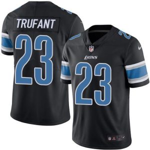 Finest Lions #23 Desmond Trufant Black Youth Stitched NFL Limited Rush Jersey