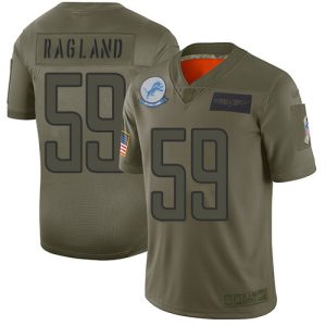 Marvelous Lions #59 Reggie Ragland Camo Youth Stitched NFL Limited 2019 Salute To Service Jersey