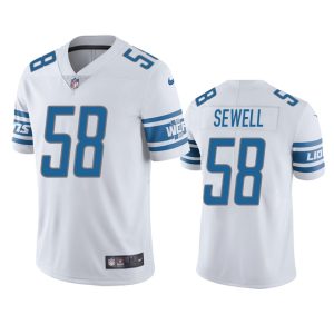 Marvelous Detroit Lions #58 Penei Sewell White Youth Stitched NFL Vapor Untouchable Limited Jersey