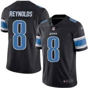 Premium Lions #8 Josh Reynolds Black Youth Stitched NFL Limited Rush Jersey