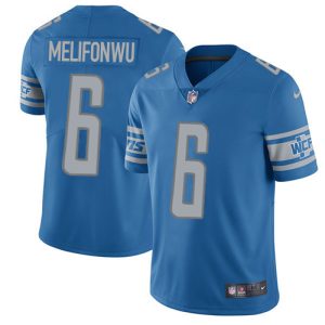 Premium Lions #6 Ifeatu Melifonwu Blue Team Color Youth Stitched NFL Vapor Untouchable Limited Jersey