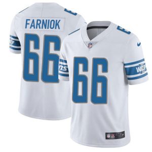 Exceptional Lions #66 Matt Farniok White Youth Stitched NFL Vapor Untouchable Limited Jersey