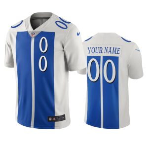 Outstanding Detroit Lions Custom White Blue Vapor Limited City Edition NFL Jersey
