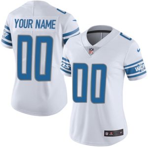 Superb Detroit Lions Customized White Stitched Vapor Untouchable Limited Women's NFL Jersey