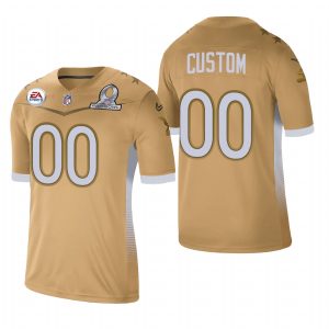 Superior Detroit Lions Custom 2021 NFC Pro Bowl Game Gold NFL Jersey