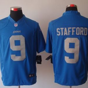 Marvelous Lions #9 Matthew Stafford Blue Alternate Throwback Men's Stitched NFL Limited Jersey