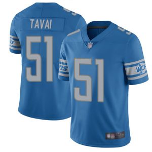 Finest Lions #51 Jahlani Tavai Blue Team Color Men's Stitched NFL Vapor Untouchable Limited Jersey
