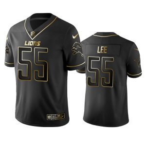 Exquisite Lions #55 Eric Lee Men's Stitched NFL Vapor Untouchable Limited Black Golden Jersey