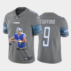 Marvelous Detroit Lions #9 Matthew Stafford Men's Player Signature Moves Vapor Limited NFL Jersey Gray
