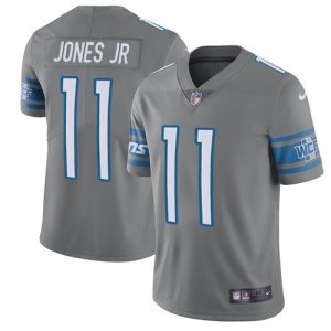 High quality Lions #11 Marvin Jones Jr Gray Men's Stitched NFL Limited Rush Jersey