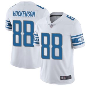 Gorgeous Lions #88 T.J. Hockenson White Men's Stitched NFL Vapor Untouchable Limited Jersey
