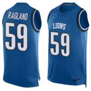 Superior Lions #59 Reggie Ragland Blue Team Color Men's Stitched NFL Limited Tank Top Jersey