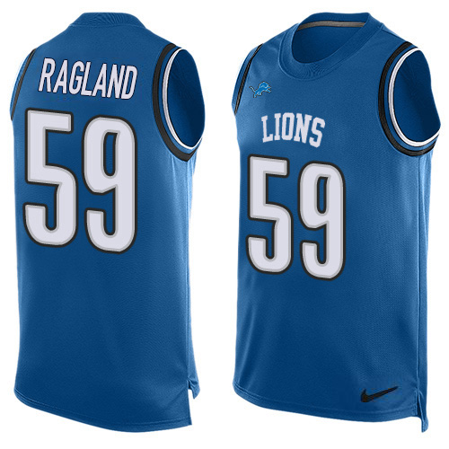 Superior Lions #59 Reggie Ragland Blue Team Color Men's Stitched NFL Limited Tank Top Jersey