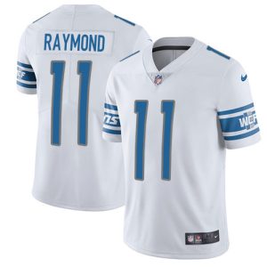 Superb Lions #11 Kalif Raymond White Men's Stitched NFL Vapor Untouchable Limited Jersey