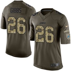 Superior Lions #26 Jahmyr Gibbs Green Men's Stitched NFL Limited 2015 Salute to Service Jersey
