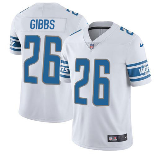 Premium Lions #26 Jahmyr Gibbs White Men's Stitched NFL Vapor Untouchable Limited Jersey