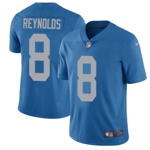 Outstanding Lions #8 Josh Reynolds Blue Throwback Men's Stitched NFL Vapor Untouchable Limited Jersey