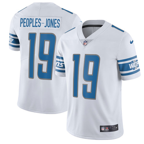 High quality Lions #19 Donovan Peoples-Jones White Men's Stitched NFL Vapor Untouchable Limited Jersey